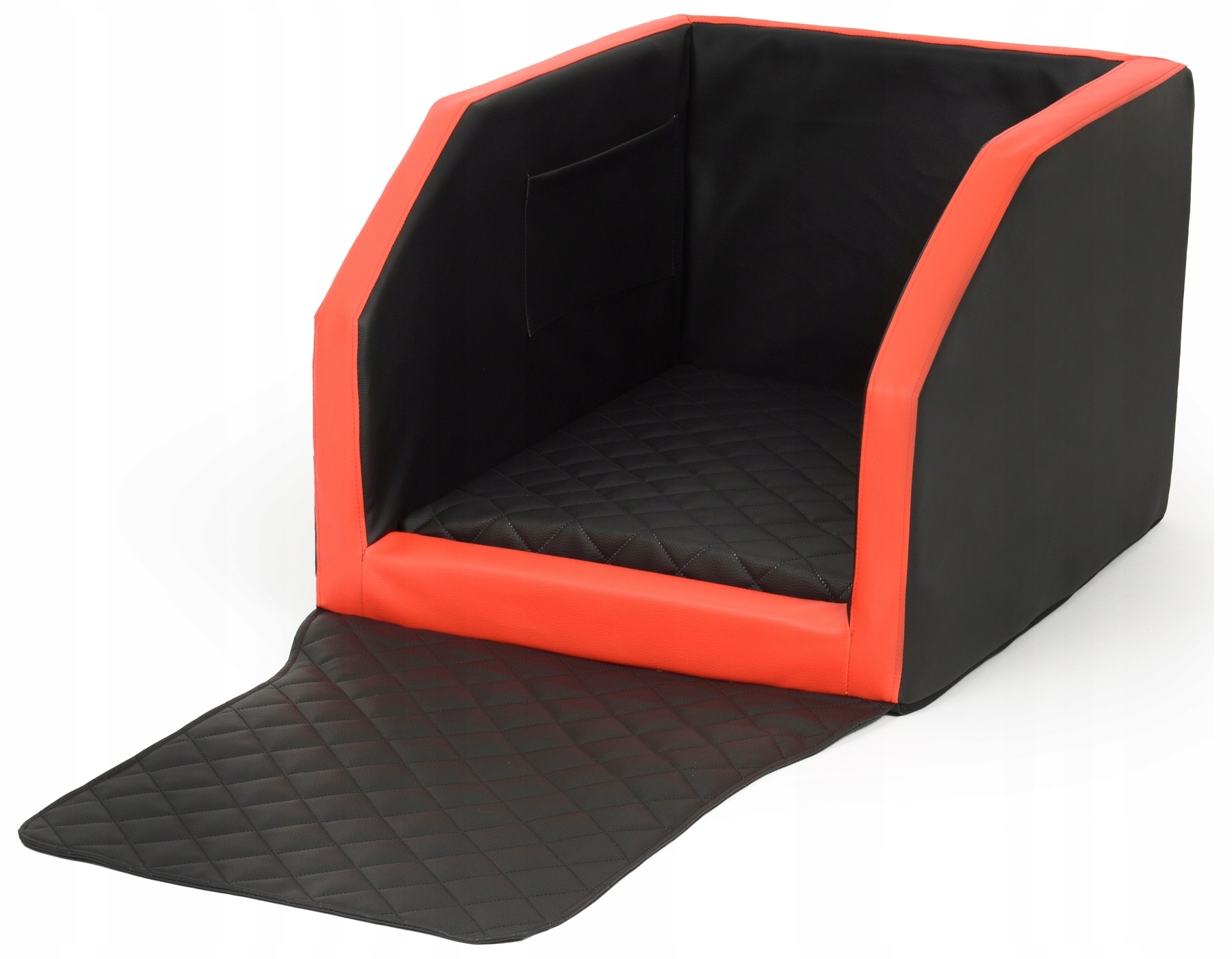 Levně Přepravka pro psa Matrace 40x70 cm Černá Červená