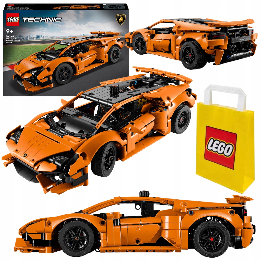 Lego Technic Oranžová Lamborghini Huracán Tecnica 42196