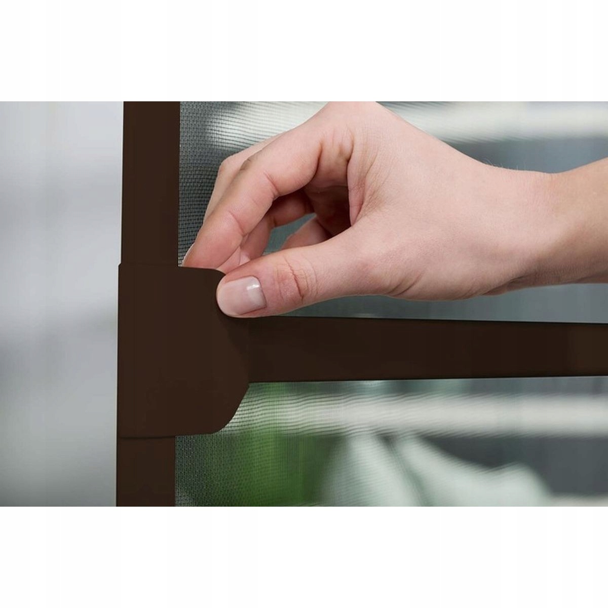 MOSKITIERA DRZWIOWA BALKONOWA RAMA ALUMINIOWA SIATKA NA DRZWI 100x215cm Marka Easylife