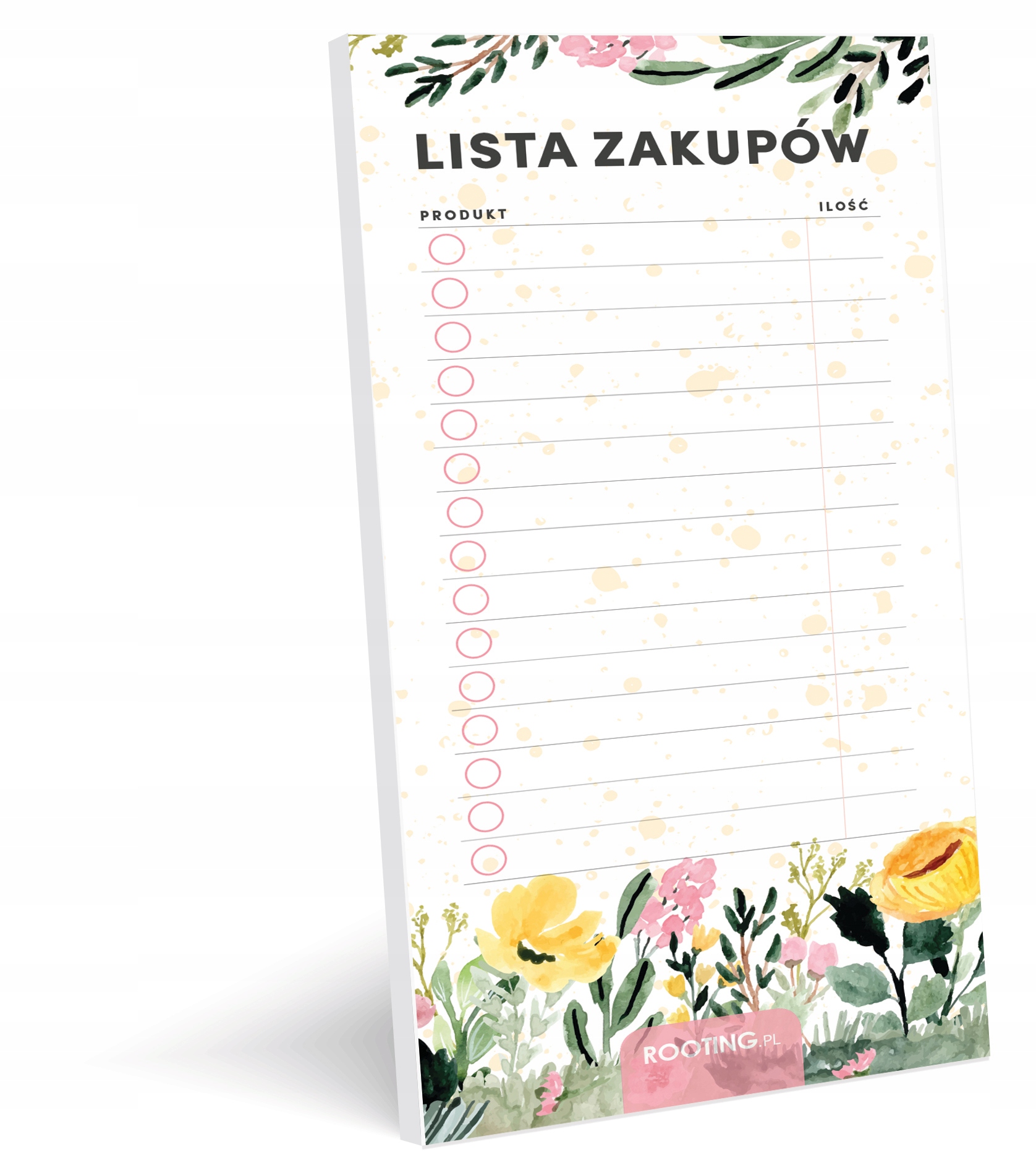 

Lista Zakupów 50 kartek Magnes Na Lodówkę _kwiat