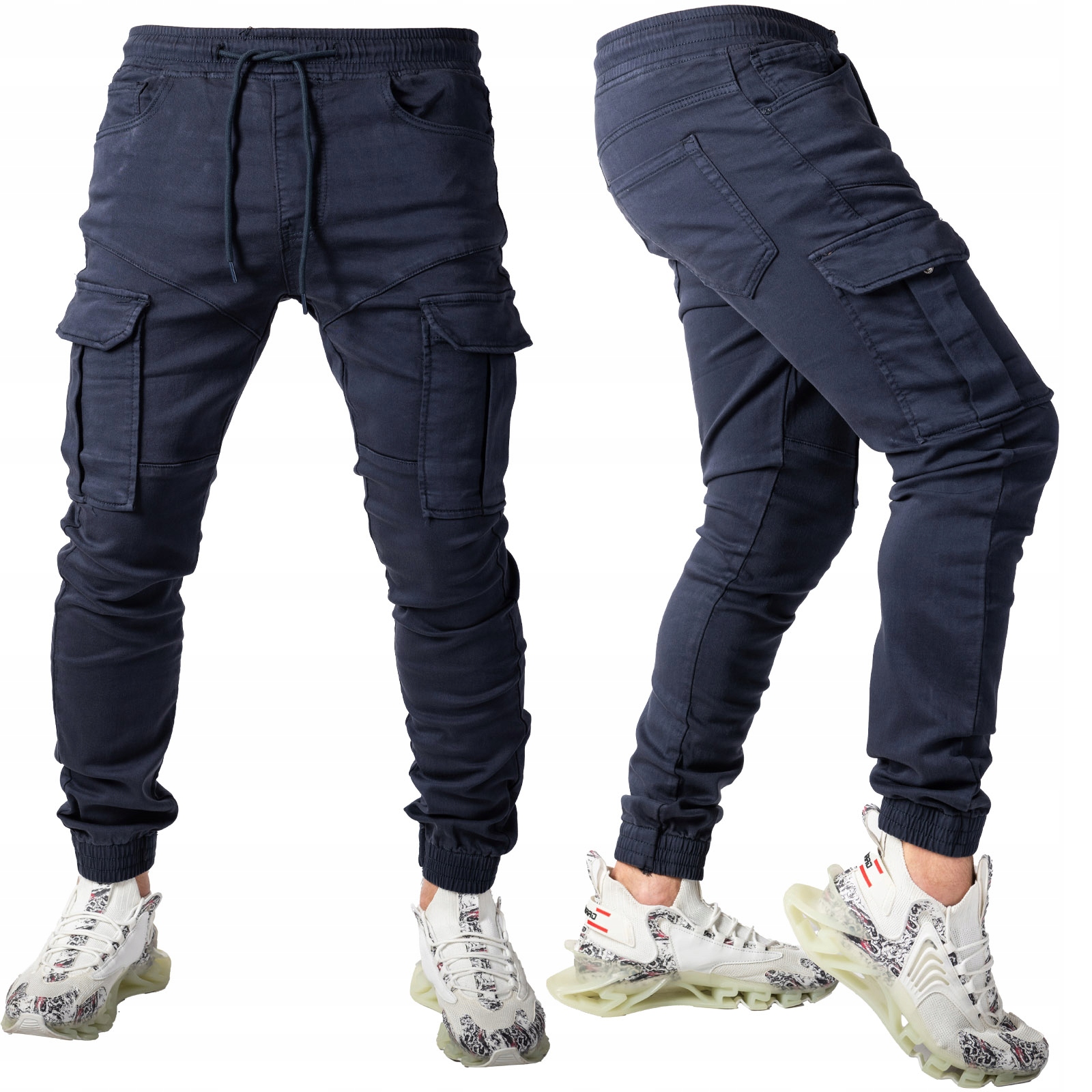 Pánské kalhoty Joggery kapsáče Námořnická Modrá Roster vel. 41