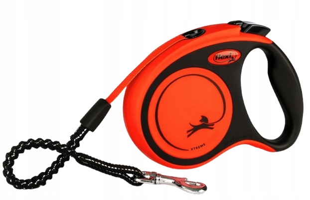 Flexi Xtreme Smycz automatyczna dla psa Taśma L Pomarańczowa 8 metrów