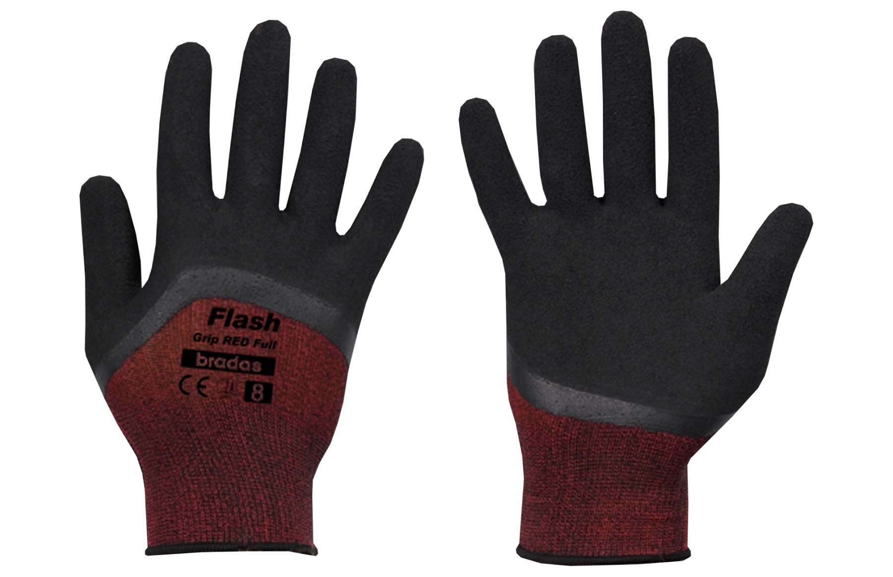 

Bradas rękawice Flash Grip Red Full L-9