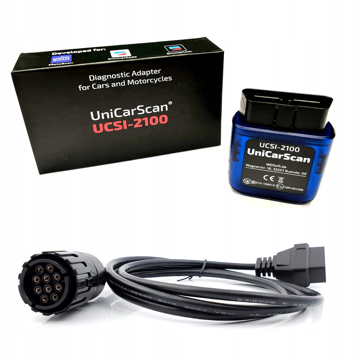 

Interfejs OBD-2 Motocykle Bmw Adapter Motoscan