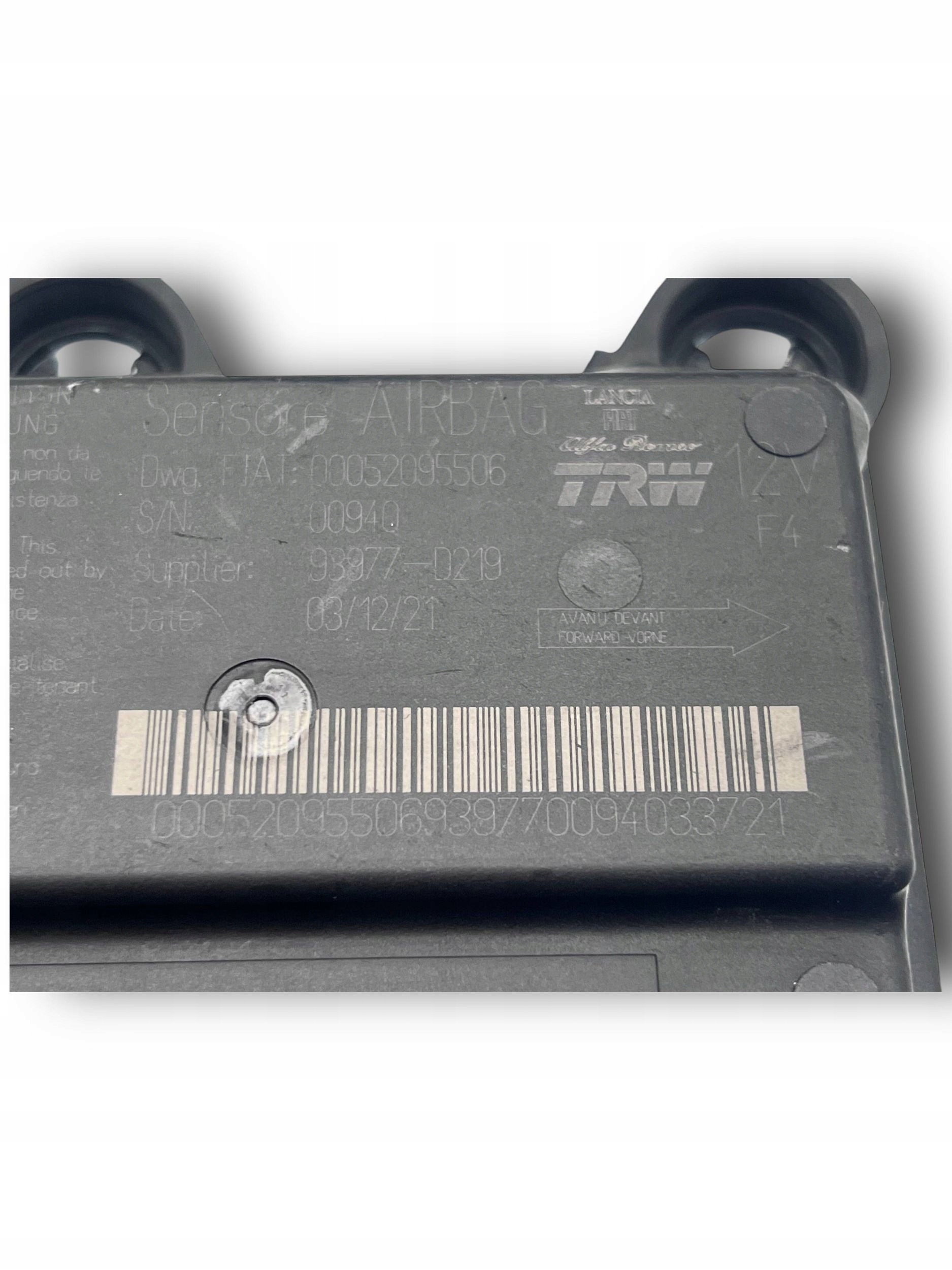 FIAT PANDA control unit module airbag 00052095506 @M