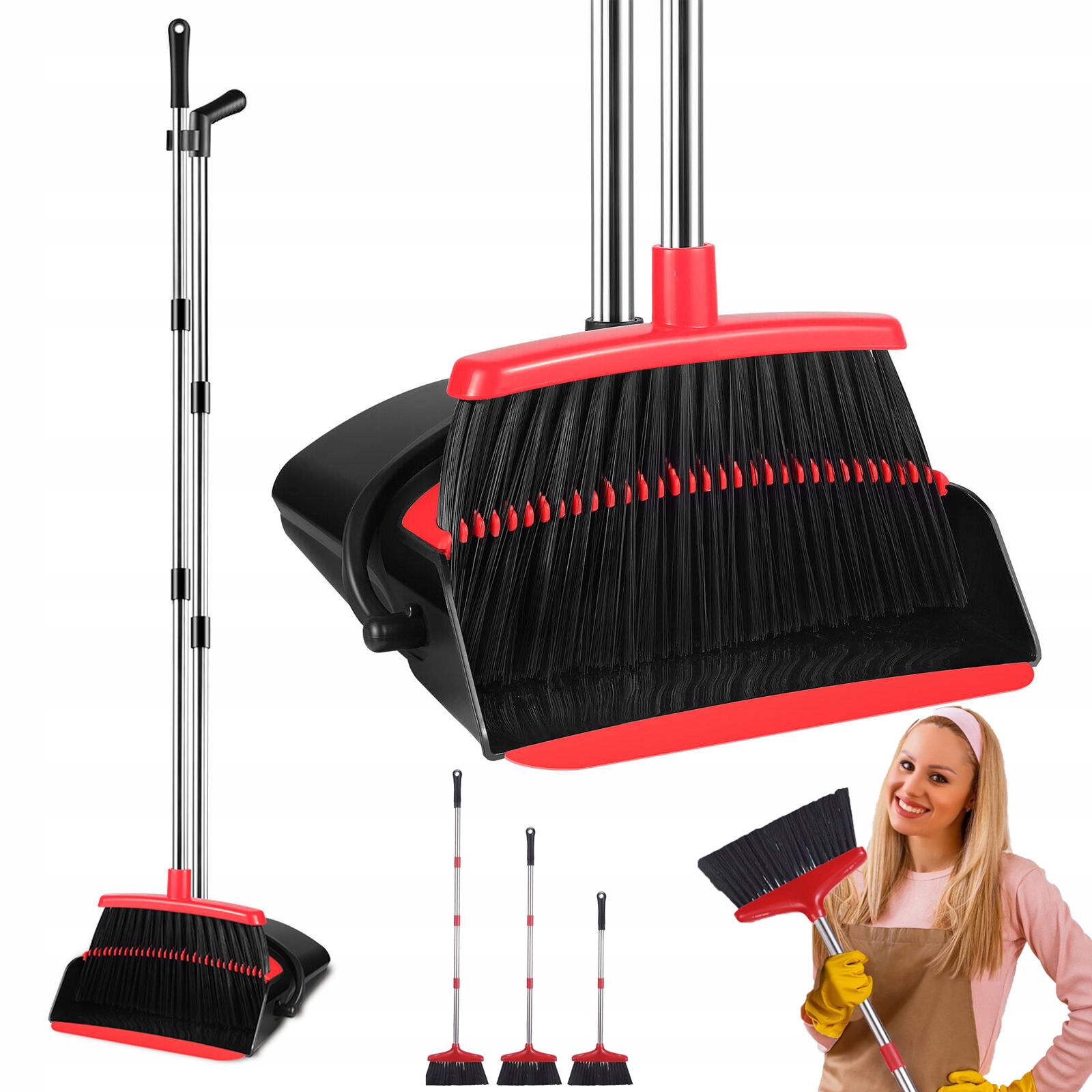 Levně Úklid Zametání Lenoch Metla S Lopatkou