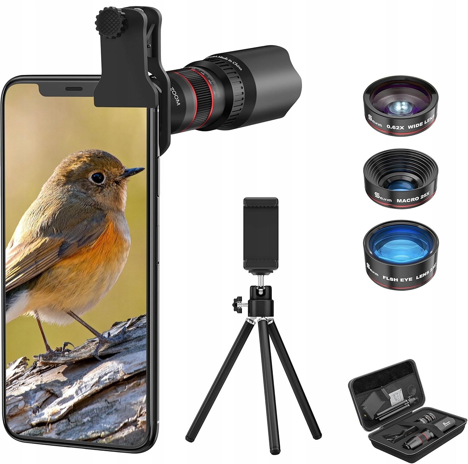 Zestaw Obiektywów Aparatu Do Telefonu Obiektyw Na Smartphone Selvim