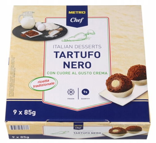 Levně Metro Chef Čokoládové tartufo 765 g (9 x 85 g)