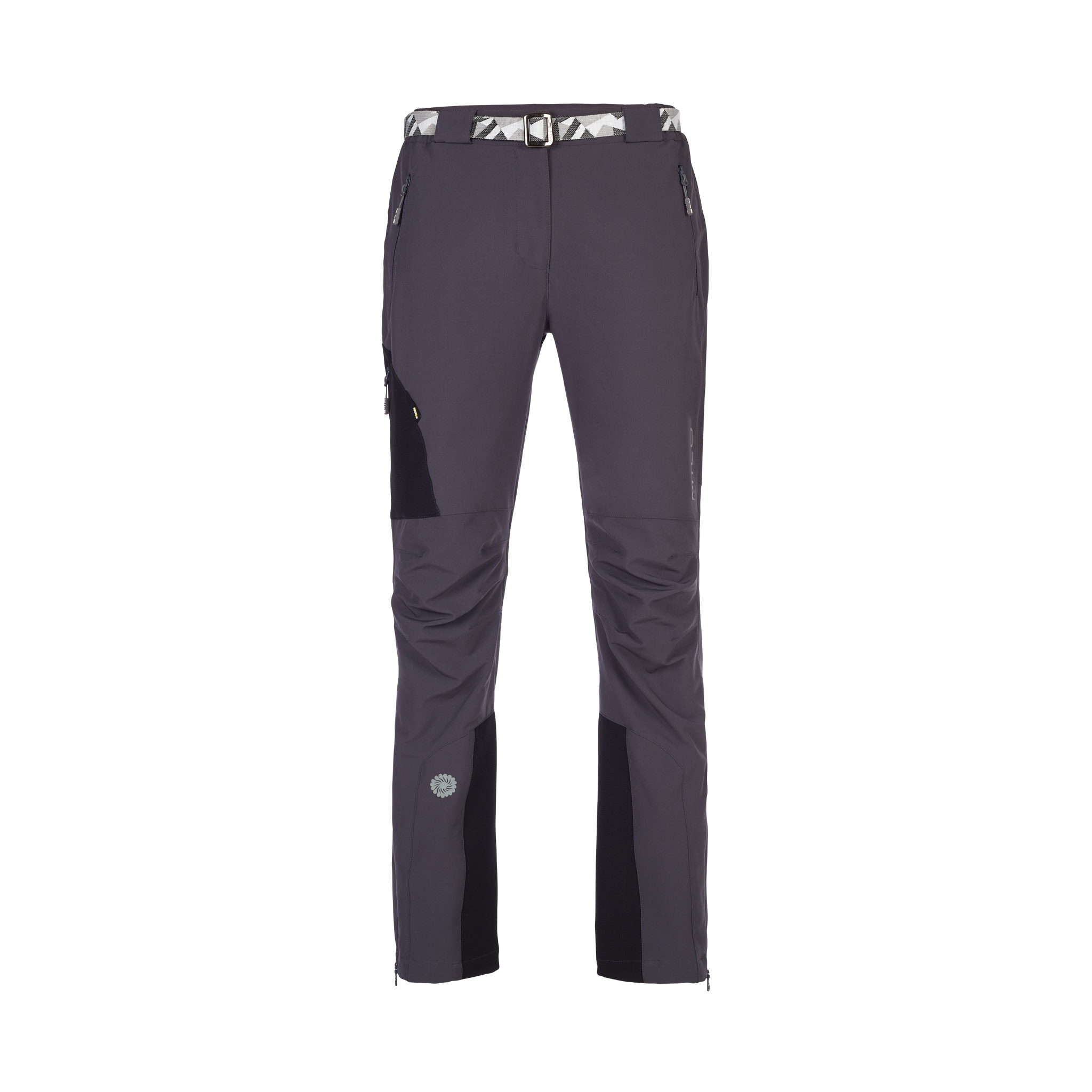 Damskie jesień/zima Spodnie Trekkingowe Milo Uttar XL black/grey