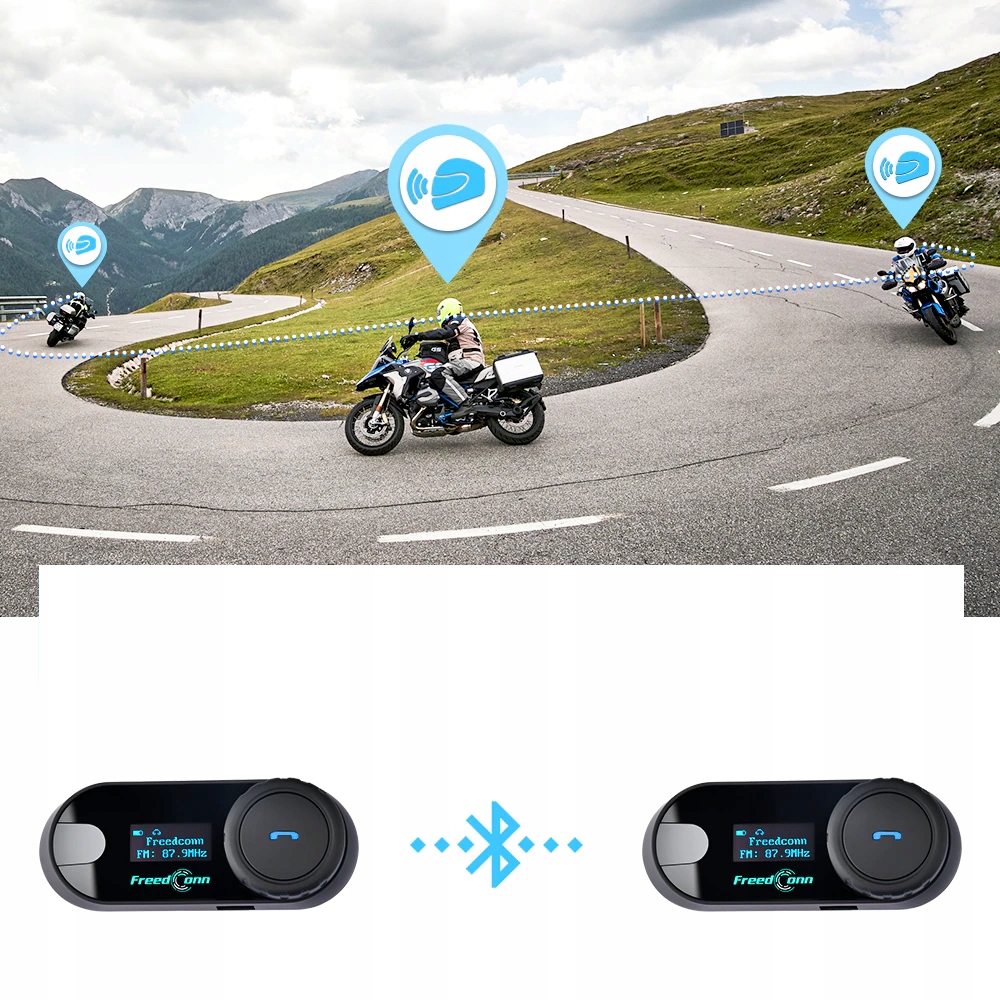 INTERKOM MOTOCYKL FREEDCONN T-COM SC V3 PRO LCD Model SC V3