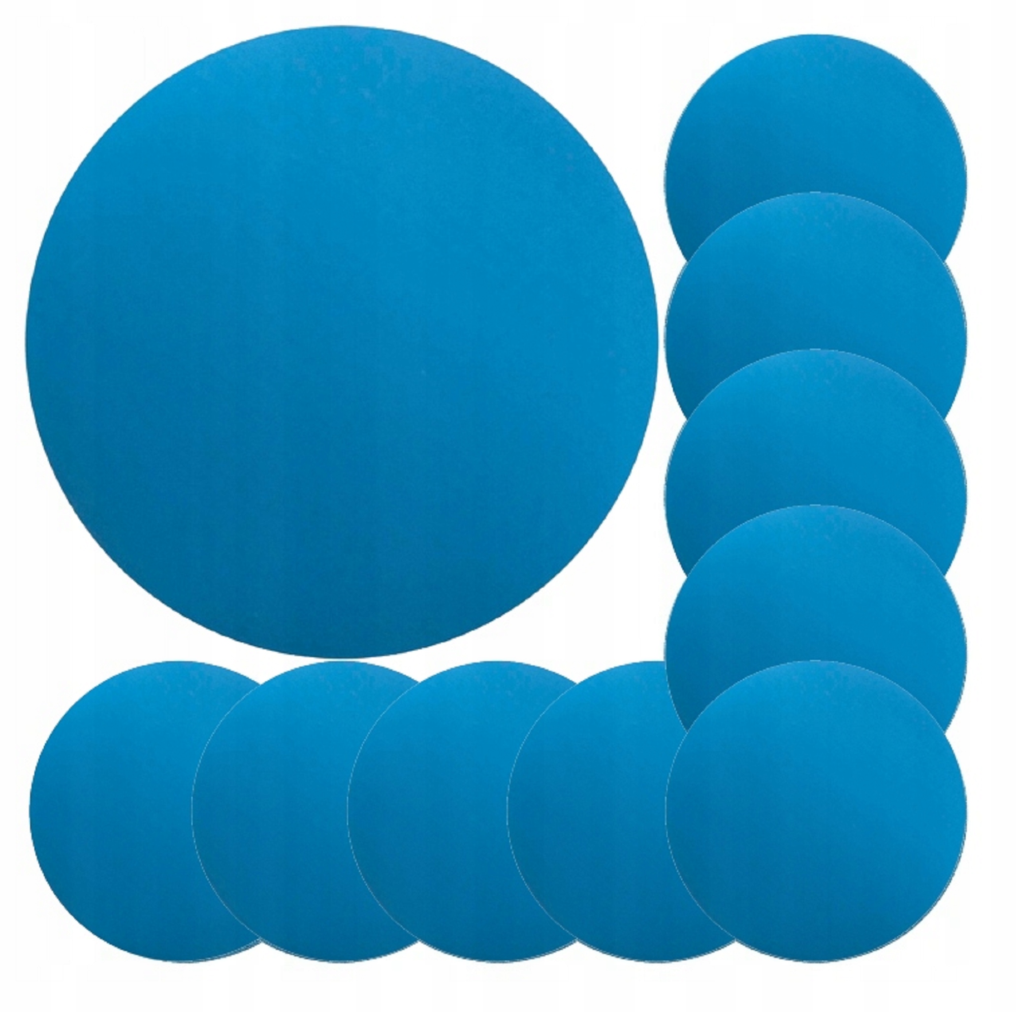 10x Deerfos Krążek Papier Wodny Ścierny Na Rzep 125mm P2500 Wodoodporny