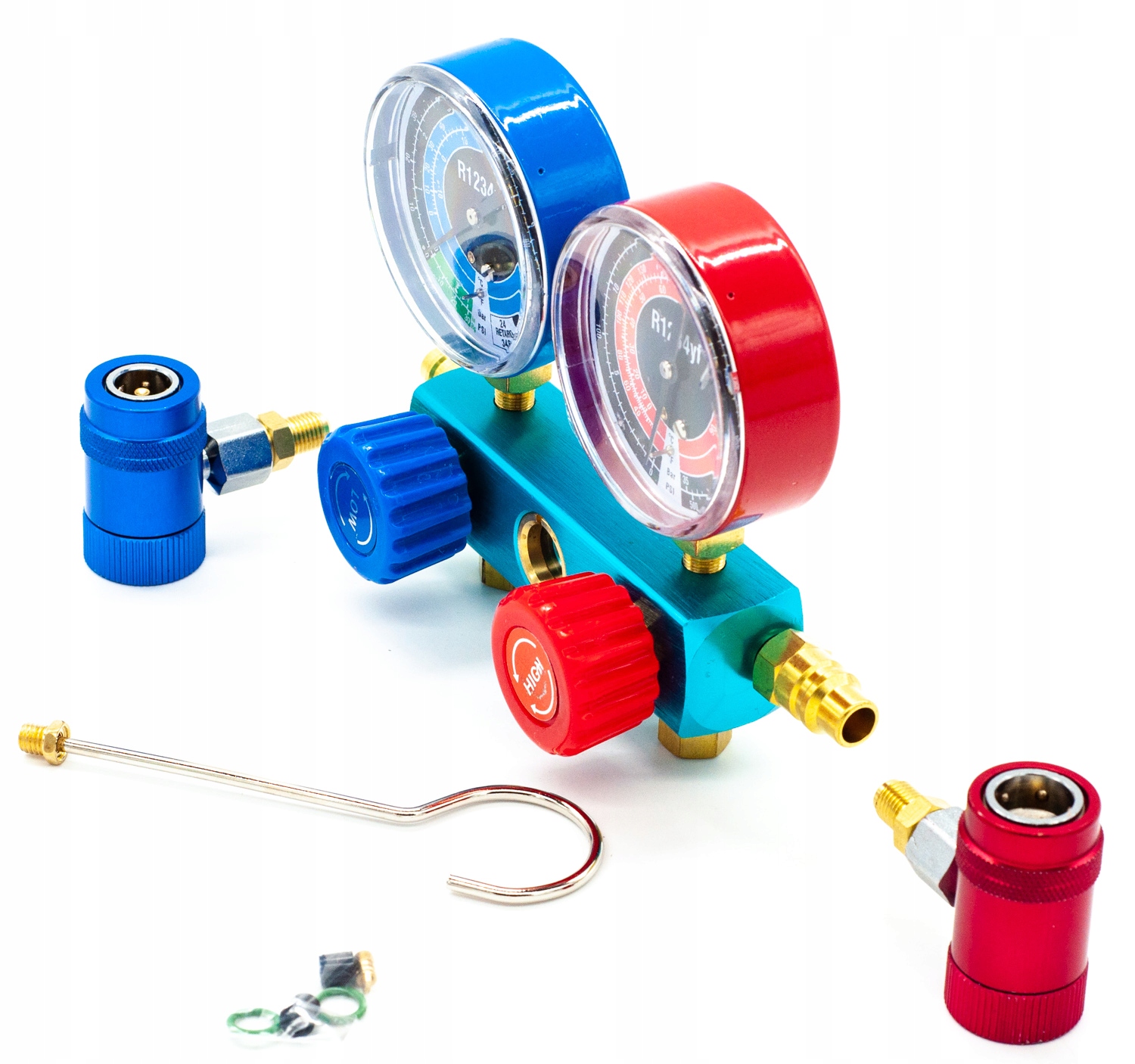 MIERNIK TESTER KLIMATYZACJI R1234 MANOMETRY KLIMY Producent code MGS01048F