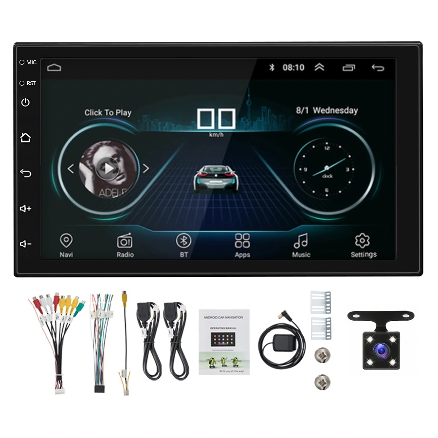 АВТОМОБІЛЬНИЙ РАДІОПРИЙМАЧ LCD 2 DIN USB GPS КАМЕРА ANDROID