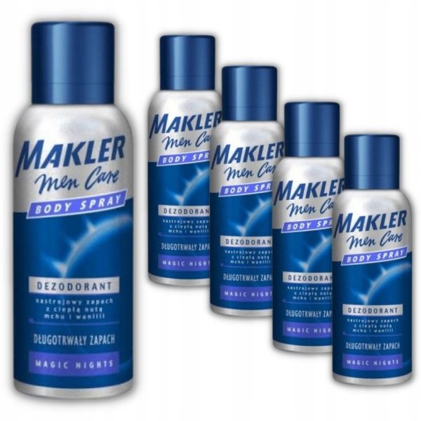 Dezodorant męski Makler Magic Nights 150 ml x 5