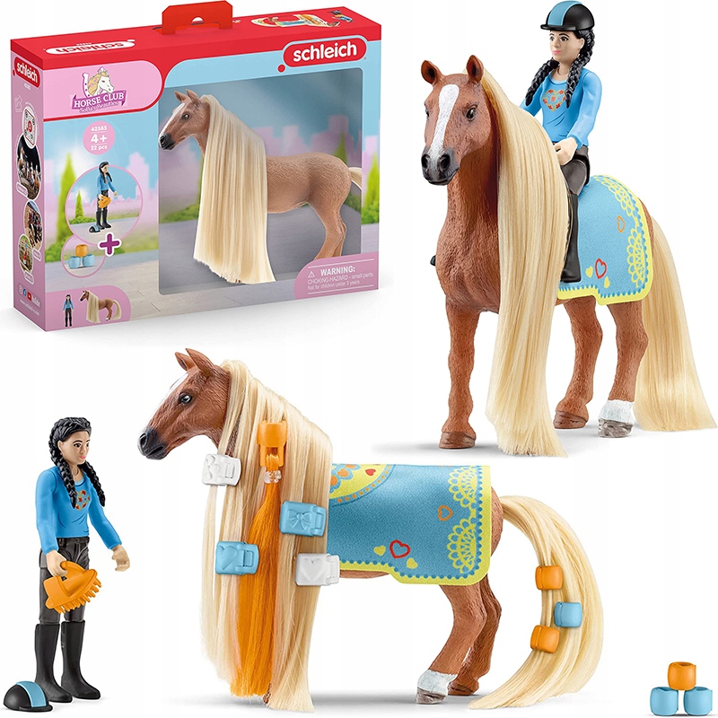 

Zestaw Jeździec Koń Kim I Caramelo Schleich 42585