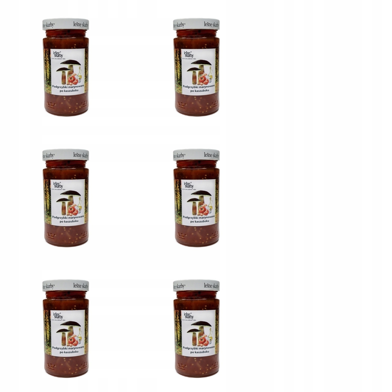 6x 280g Leśne skarby podgrzybki marynowane po kaszubsku Karton