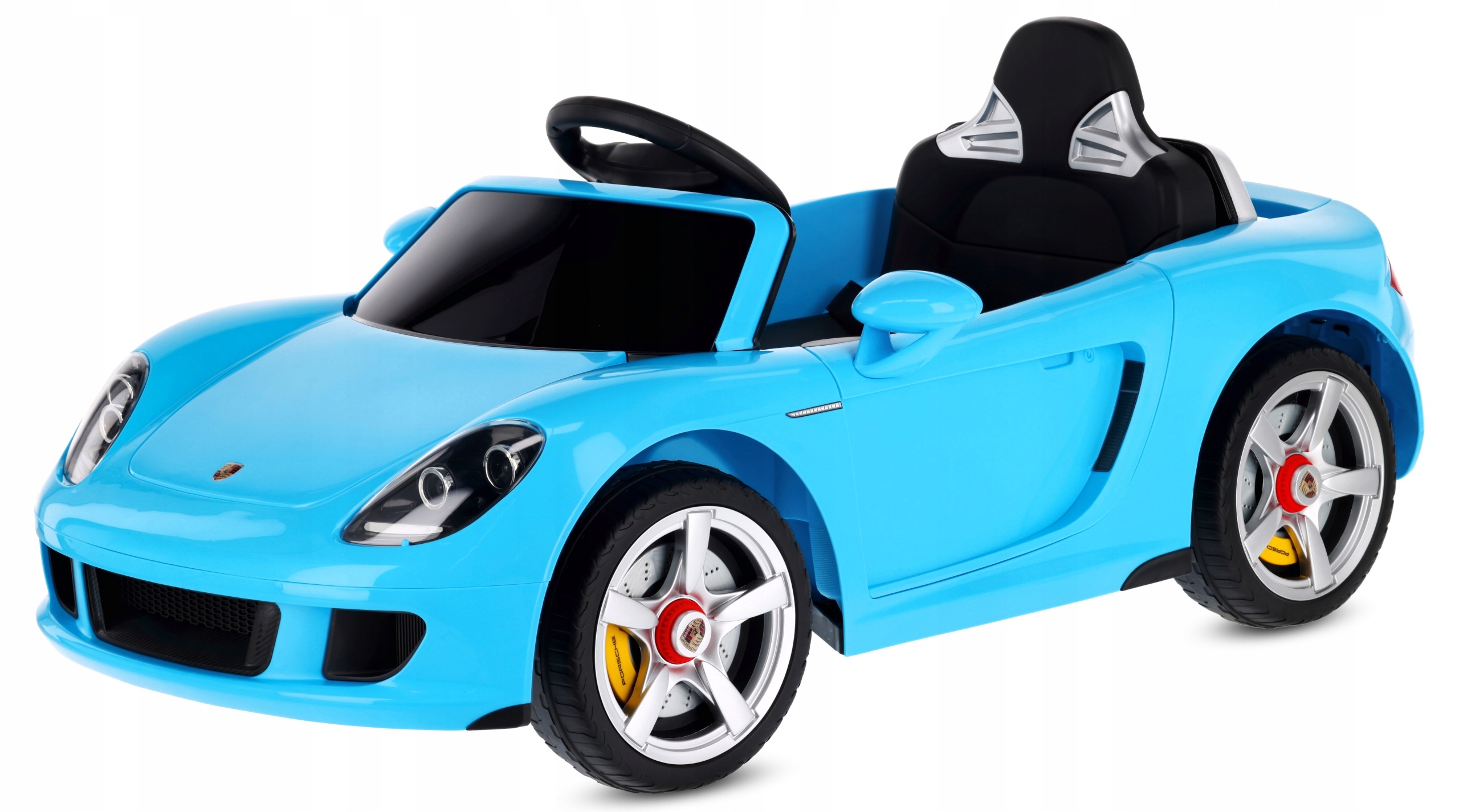 Porsche Carrera Gt Cabrio Auto na Akumulator MP3 Pilot Niebieski Sun Baby