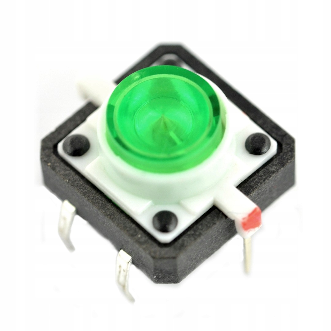 

Tact Switch 12x12, 7mm Tht 6pin zielone