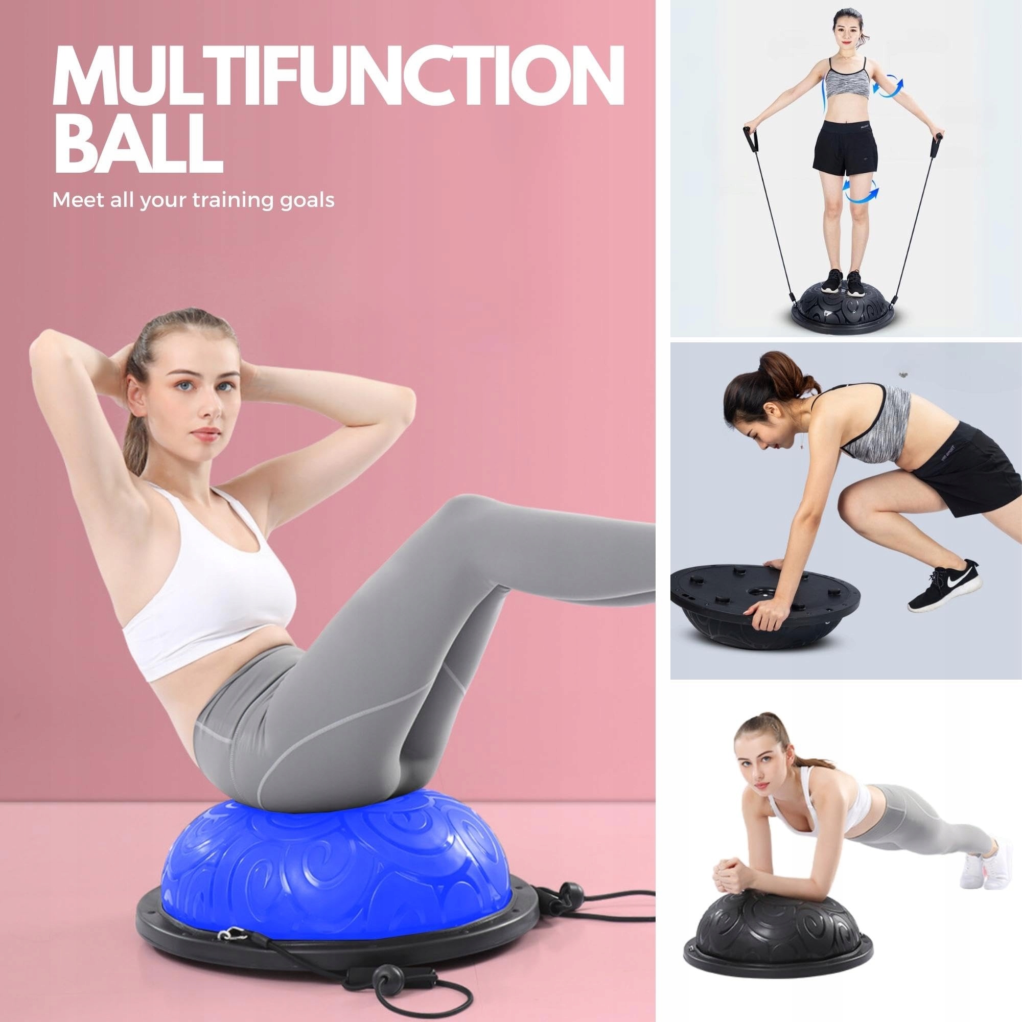 MAGIC SELECT Piłka Treningowa Antypoślizgowa Do Jogi Pilates Fitness Domowy — miniatura 2