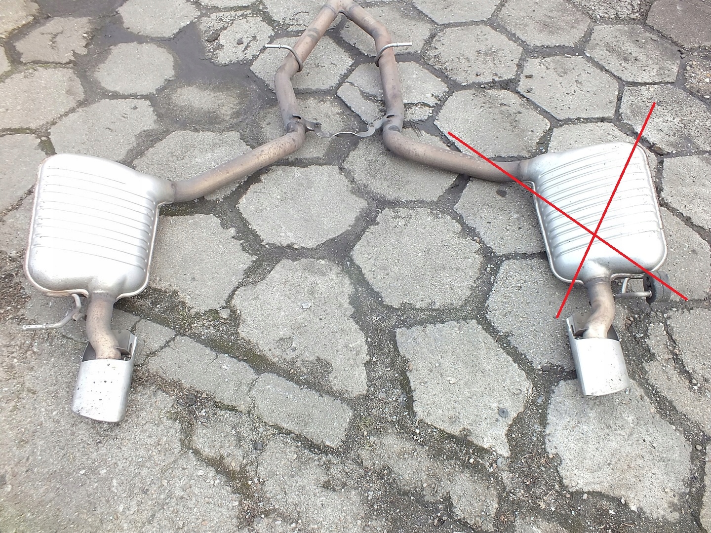 A2124910200 - MERCEDES W212 3.0 CDI глушитель выхлопных газов