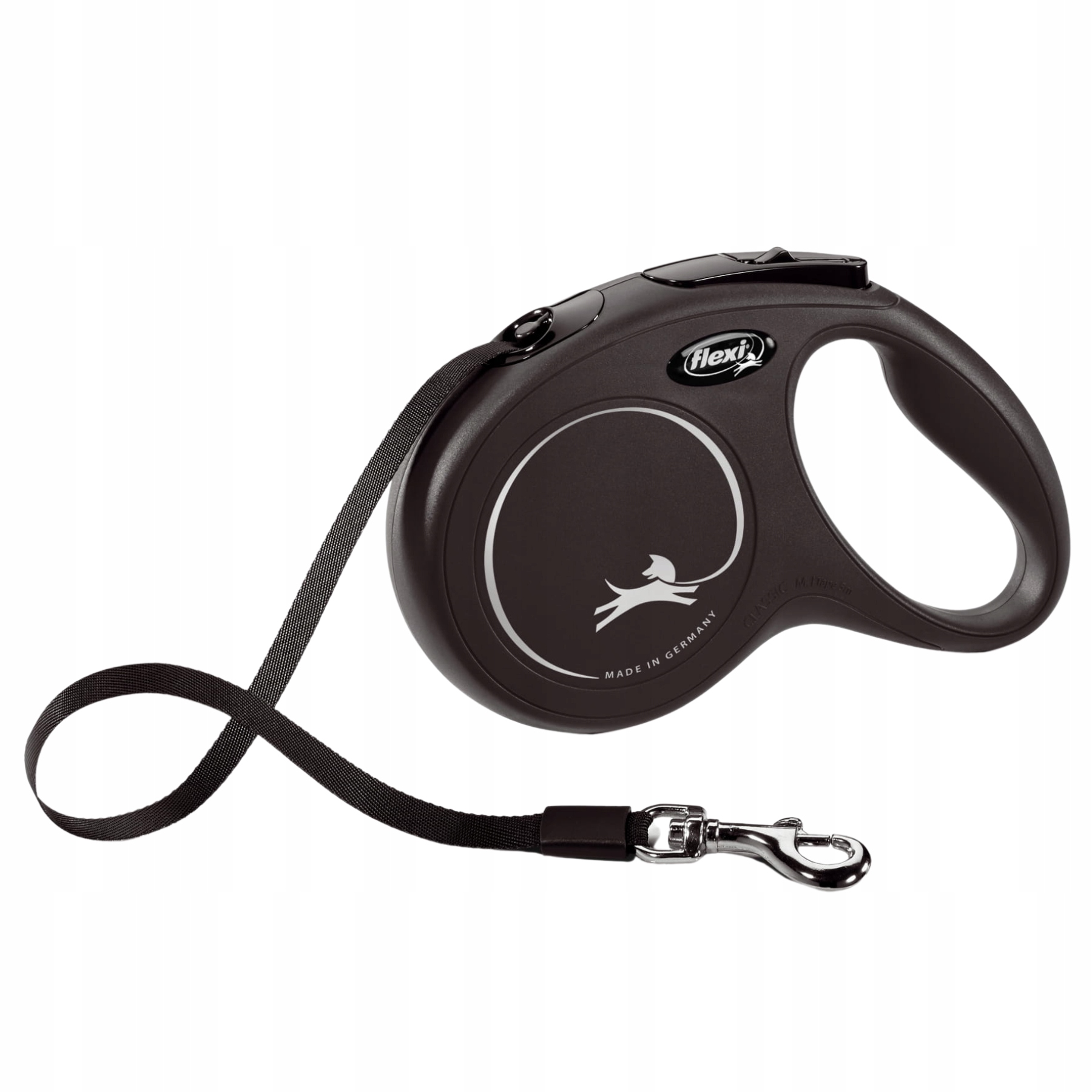 Levně Flexi New Classic Vodítko páska M 5 m/25 kg černá