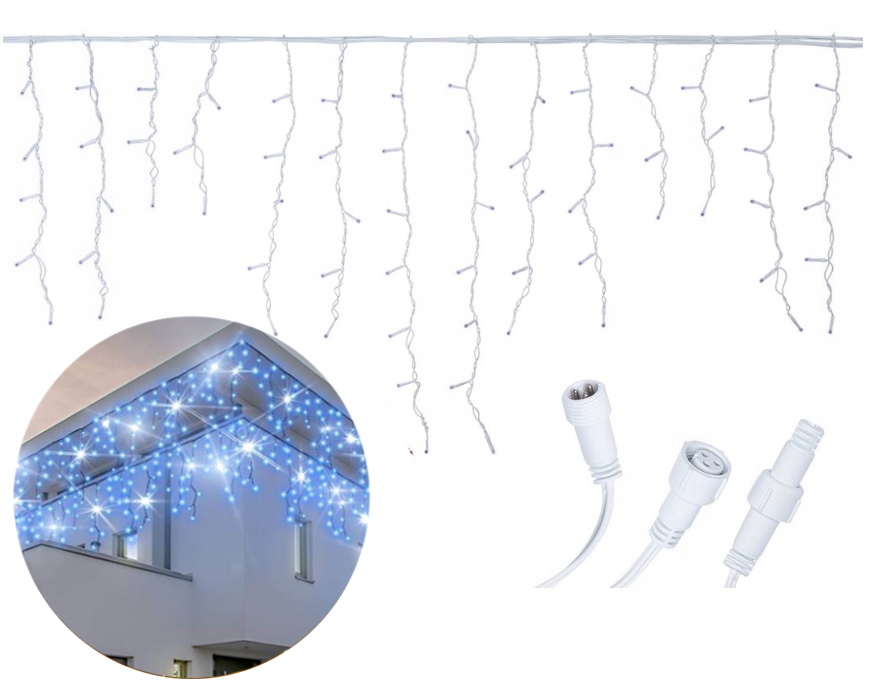 SOPLE 100 LED KURTYNA ZEWNĘTRZNE ISKRZENIE BŁYSK