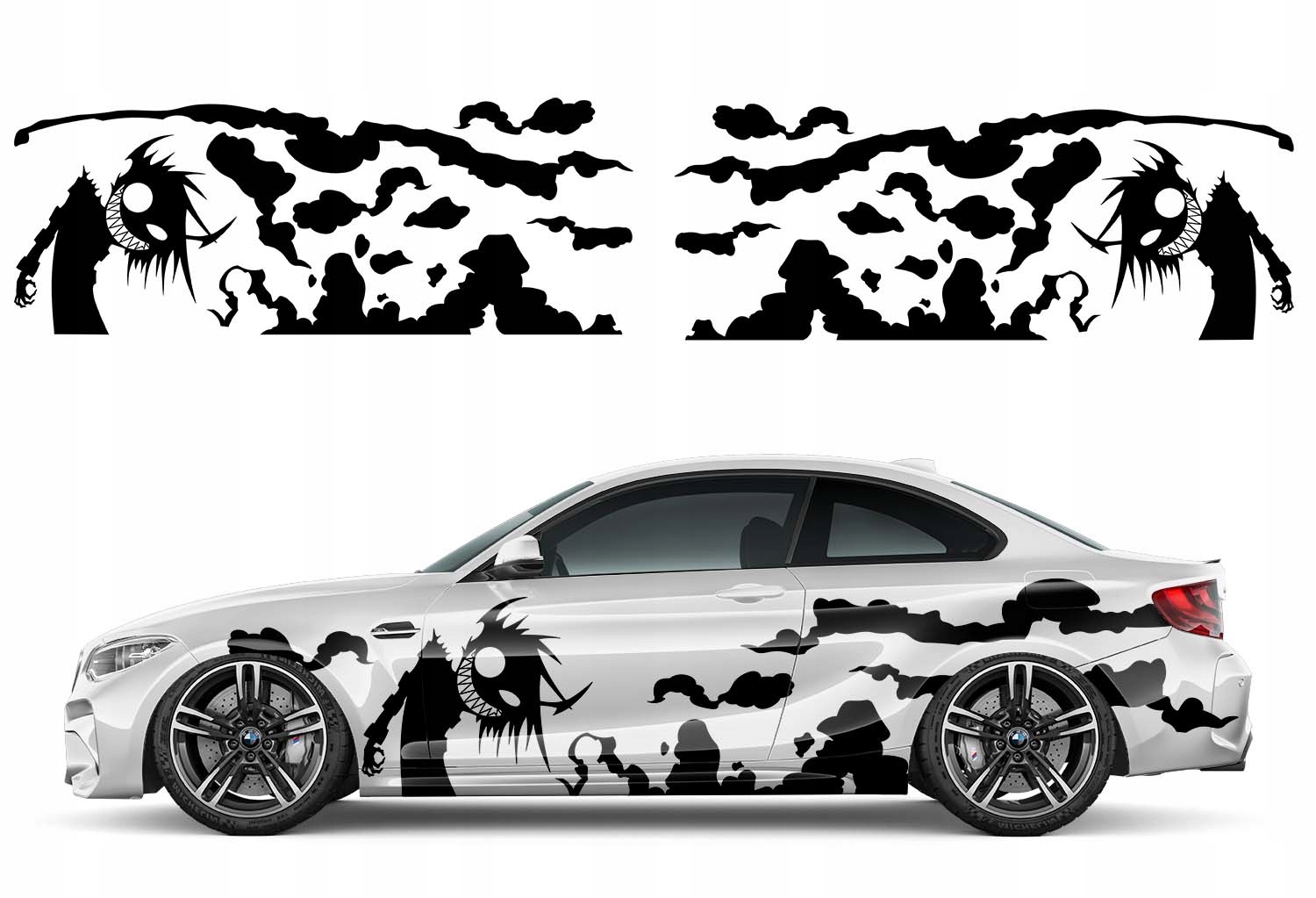 NAKLEJKI na Auto MOTYW MROCZNA POSTAC 90x470cm