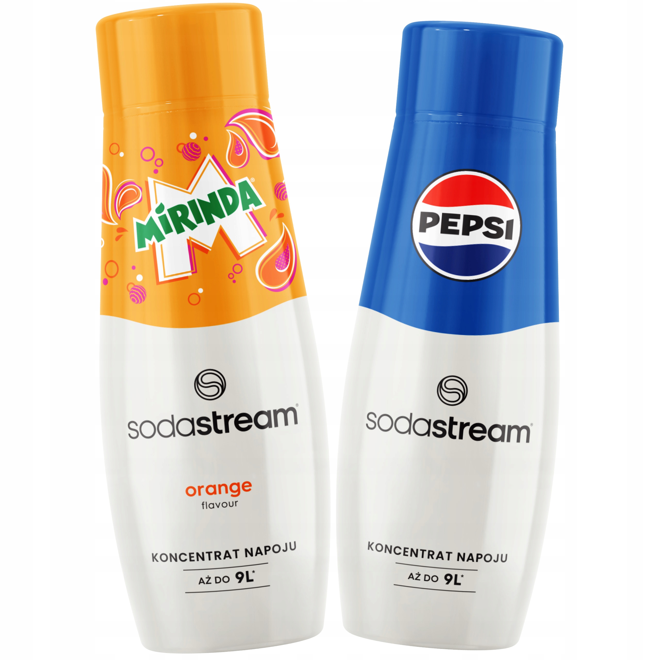2x Koncentrat Syrop do gazowanej wody SodaStream Zestaw Mirinda + Pepsi