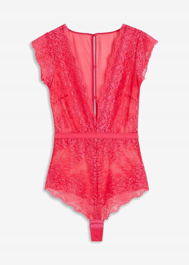 36/38 RÓŻOWE BODY KORONKOWE dud