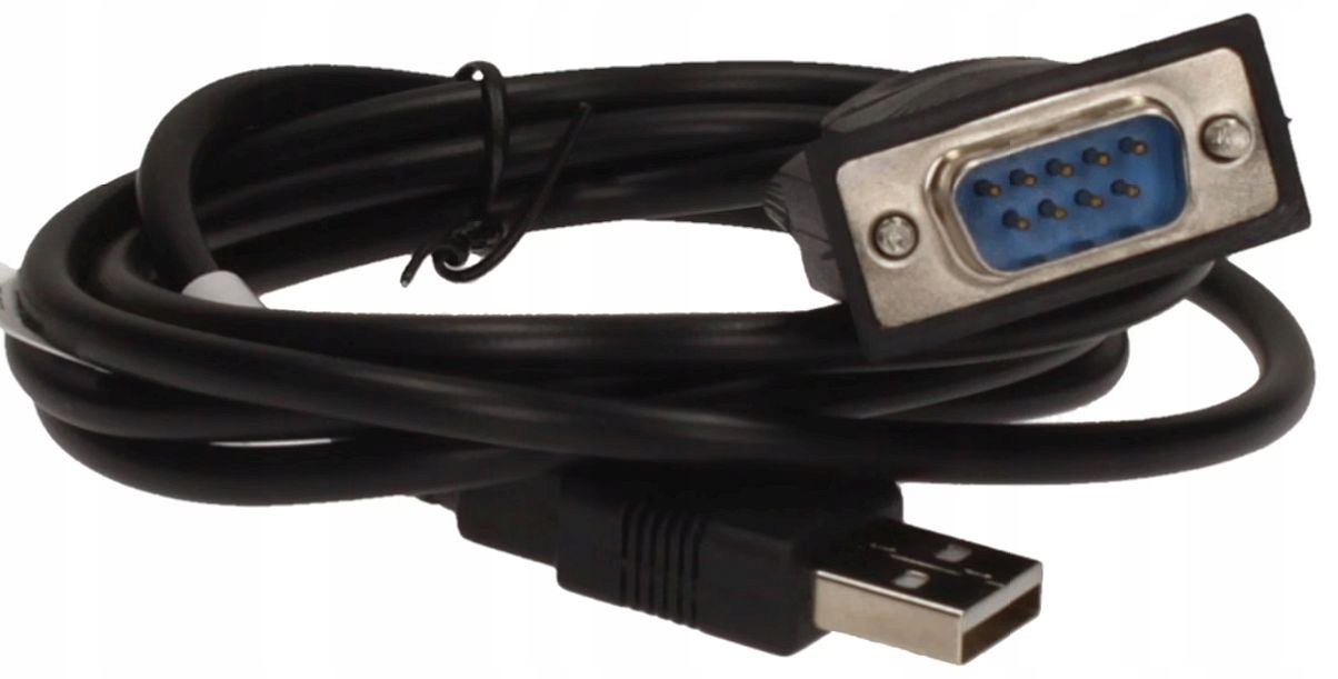 Adapter USB RS232 9pin kabel 1,5m COM serial Win10
