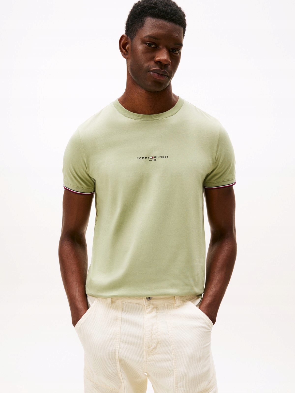 Pánské triko Tommy Hilfiger Tommy Logo Tipped Tee