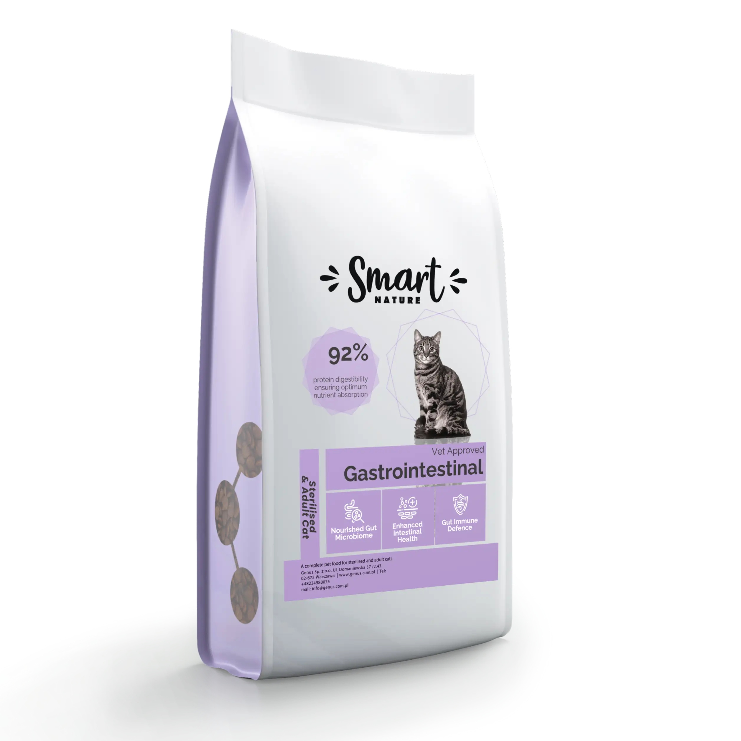Smart Nature Vet Gastrointestinal 1,5 kg Pro sterilizované kočky