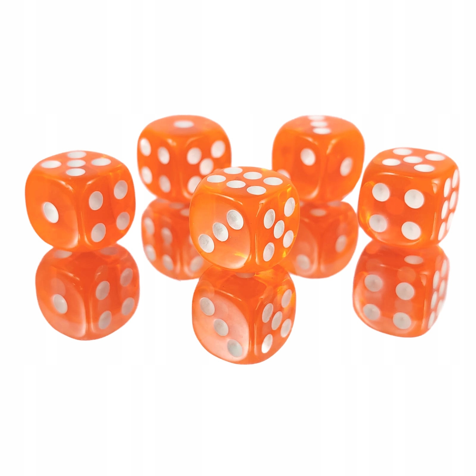 ZESTAW 5 KOSTEK K6 RPG KRĄG PŁOMIENI KOŚĆ SZEŚCIOŚCIENNA 1,1 CM Liczba ścian 6