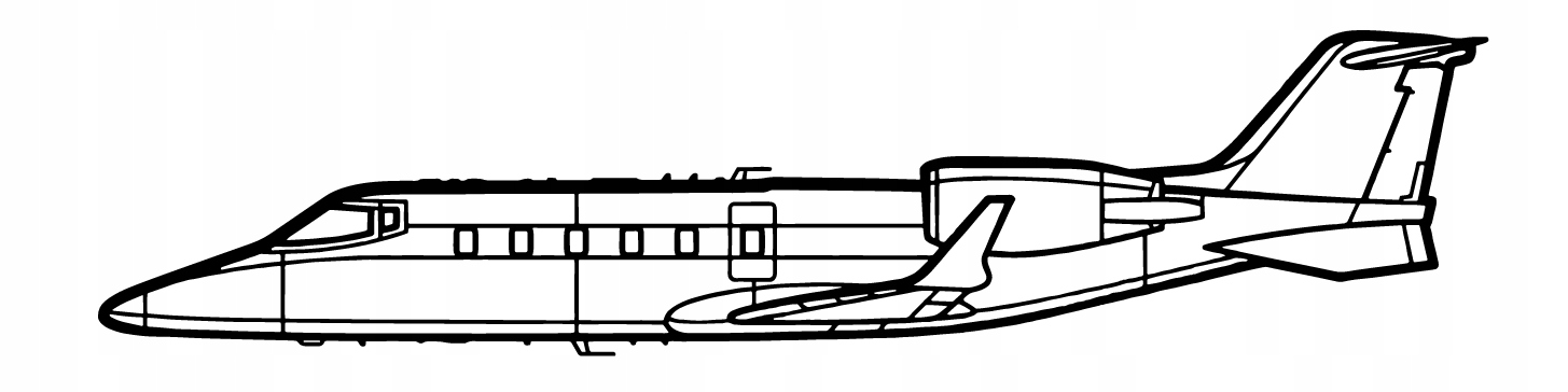 nástěnná dekorace Learjet 60 obrázek