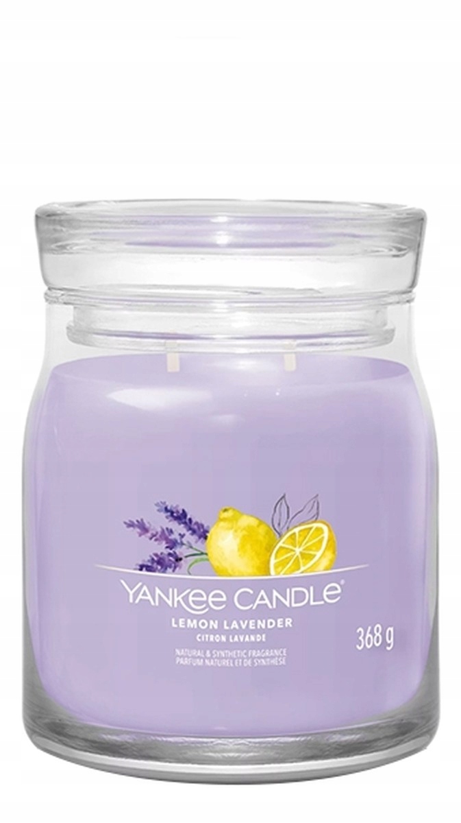 Yankee Candle Vonná svíčka Lemon Lavender 368 g