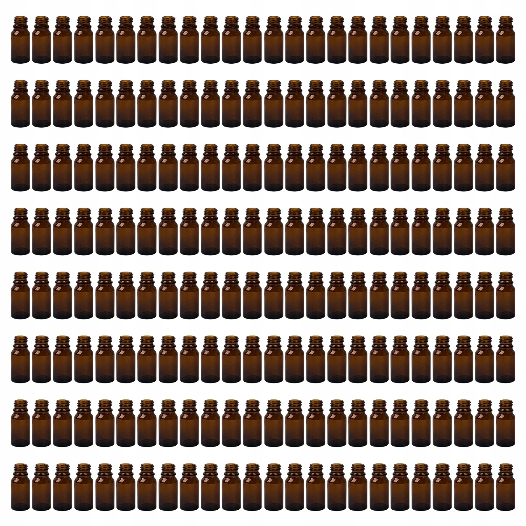 Butelki Szklane Buteleczki 10ML Brązowe Na Olejki Zestaw 192SZT