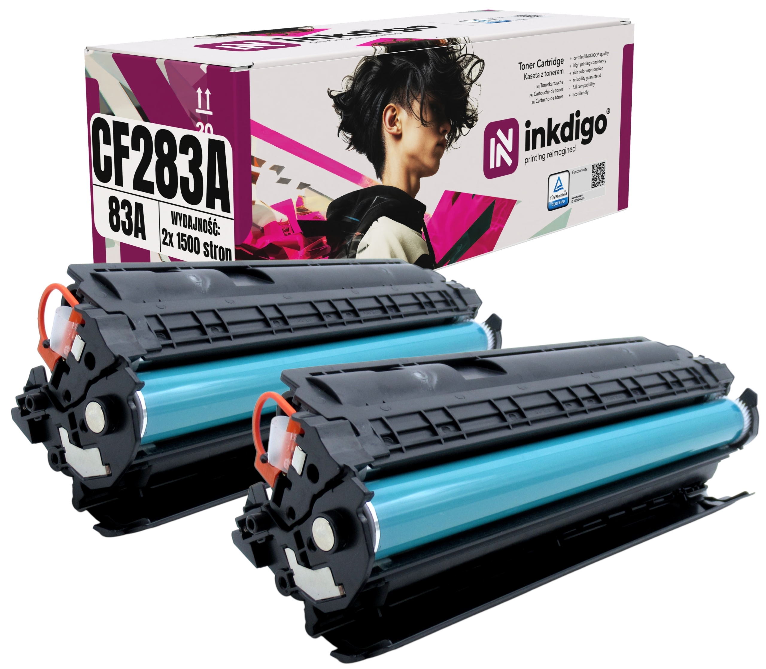 2x Toner do Hp LaserJet Pro M125a zamiennik CF283A toner hp pro mfp m125nw