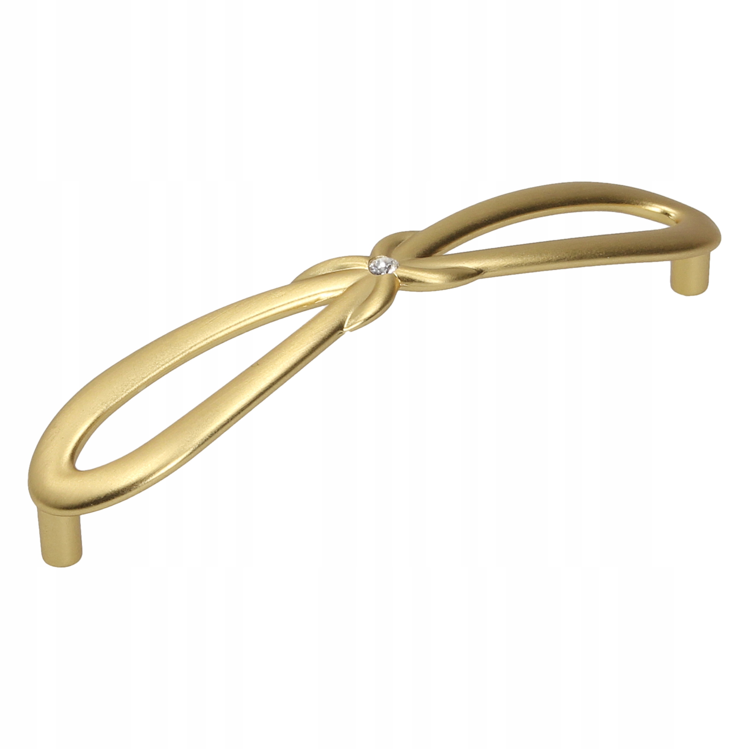 

Uchwyt meblowy UR48 złoty szczotka swarovski 128mm