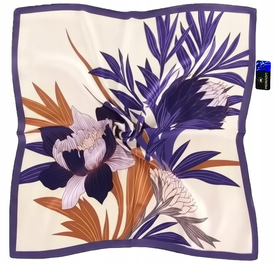 Hedvábný Šátek 100% Přírodní Hedvábí, Morušová Barva, Značka Kvality