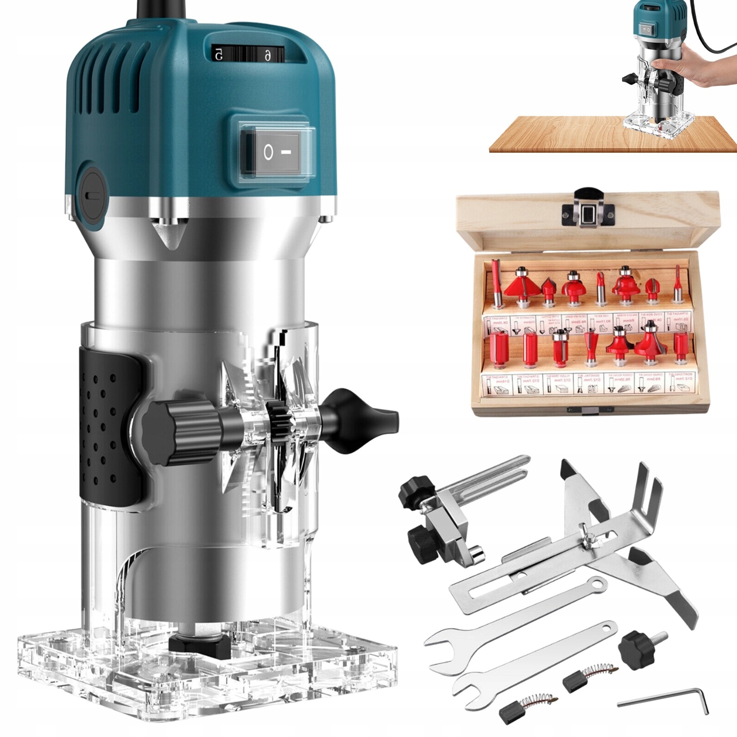 Wytrzymała 800-WATOWA Przenośna Maszyna Do Przycinania I Rowkowania Drewna