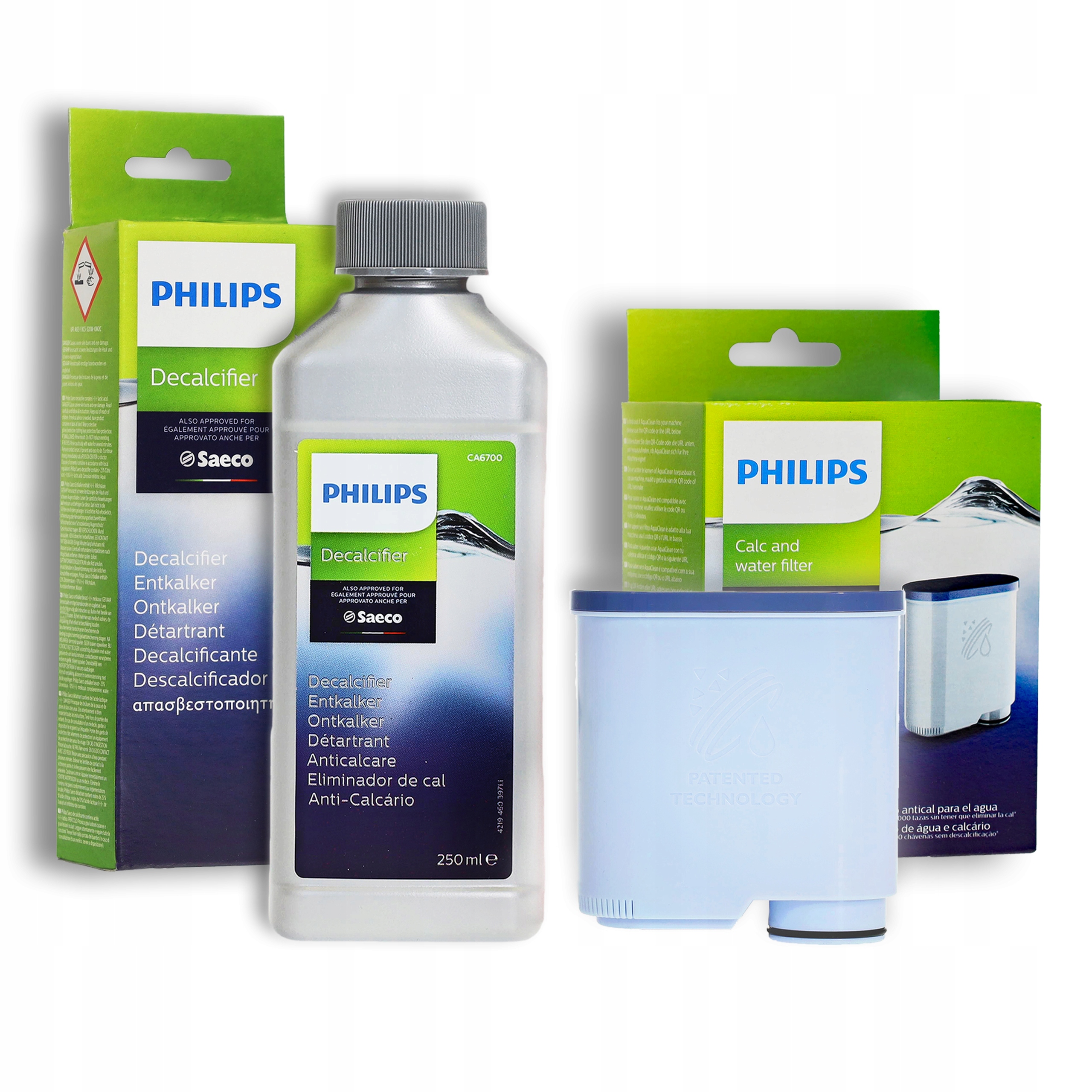 

Zestaw Filtr Wody Odkamieniacz Ekspresu Saeco