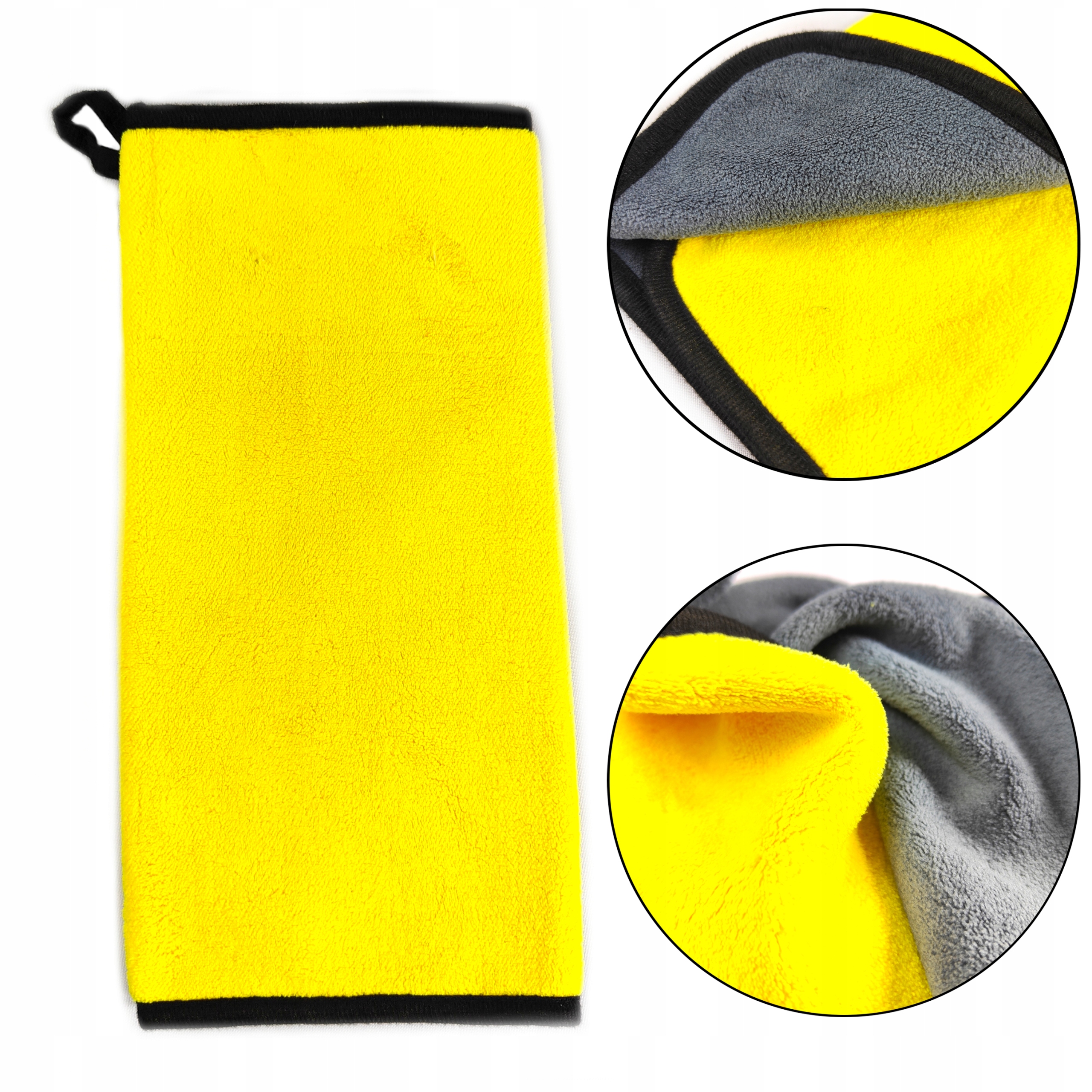 Ręcznik do osuszania samochodu Uniwersalna ścierka Żółta 40x60cm 600g