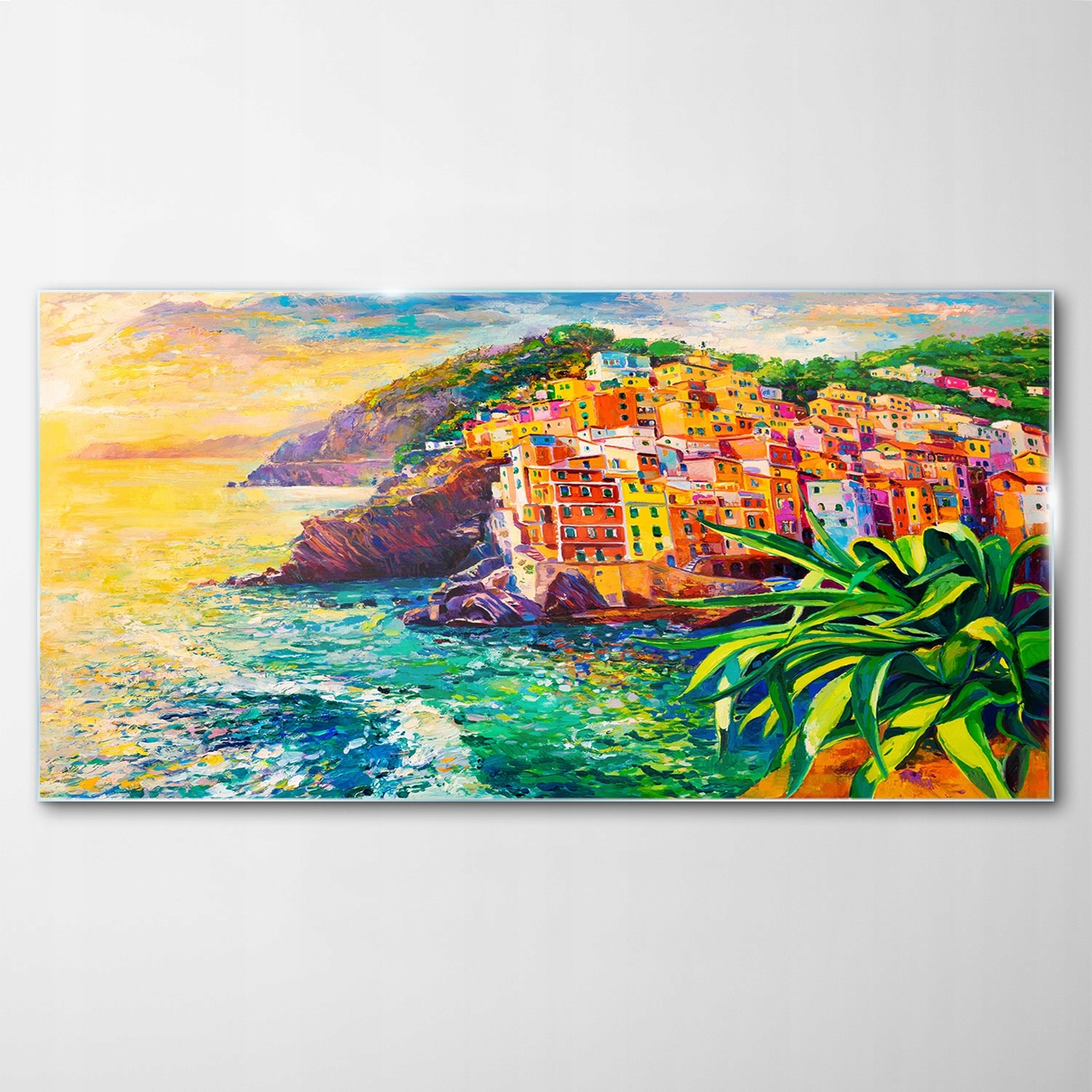 

Obraz na Szkle Dekor Morze Krajobraz Wioska 120x60