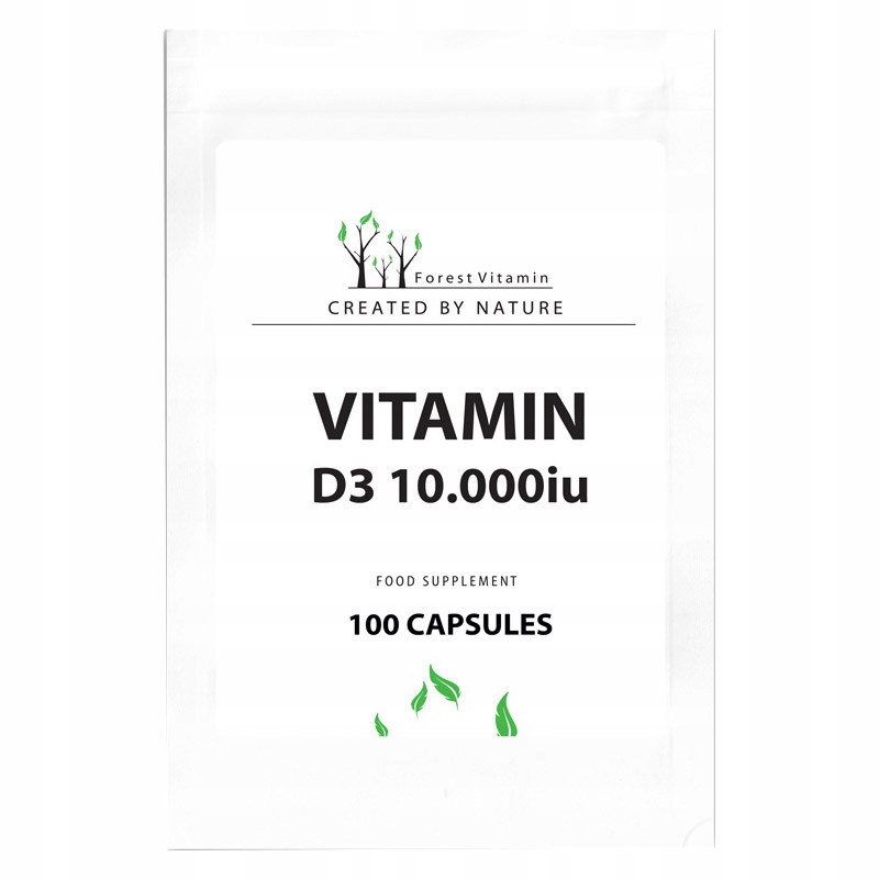 

Forest Vitamin Vitamin D3 10000IU 100caps Witamina