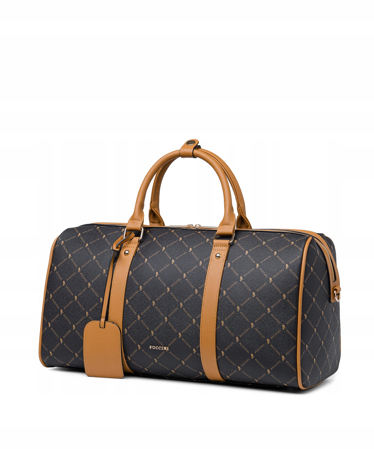 Malá cestovní taška přes rameno Duffle Bag Puccini Hnědá BLXP0058W-2