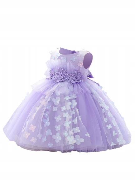 SUKIENKA ELEGANCKA KSIĘŻNICZKA WESELE 92/98