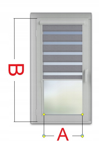 ROLETA DZIEŃ NOC ROLETY NAPINACZ 53 X 150 CM KOLOR Typ montażu bezinwazyjny