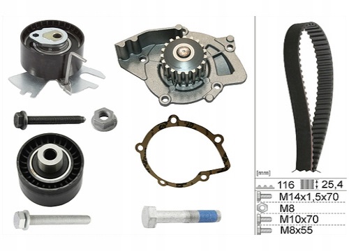 ГРМ КОМПЛЕКТ + НАСОС ВОДЫ TOYOTA PROACE 2.0 D4d