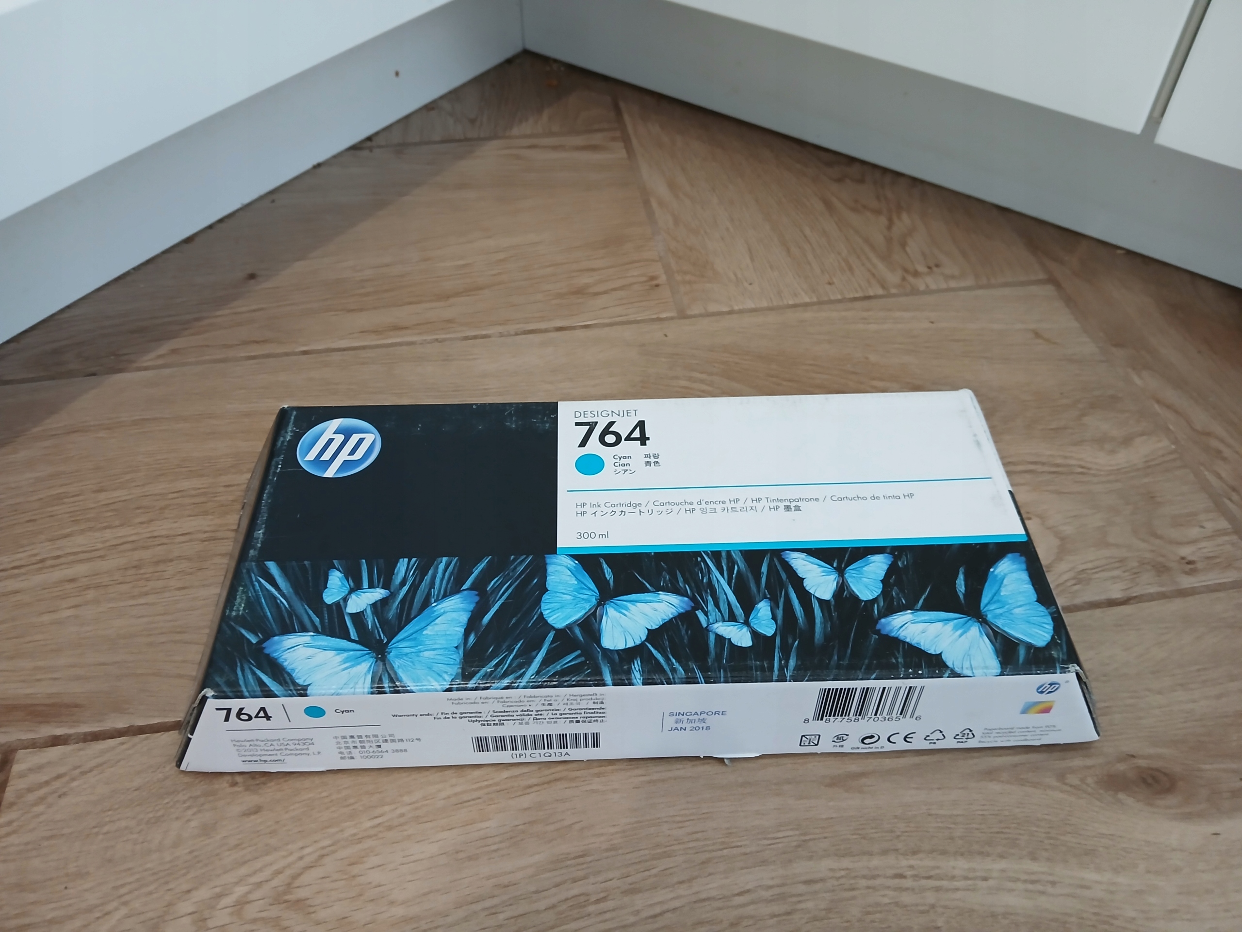 Tusz Hp 764 C1Q13A Cyan Originál