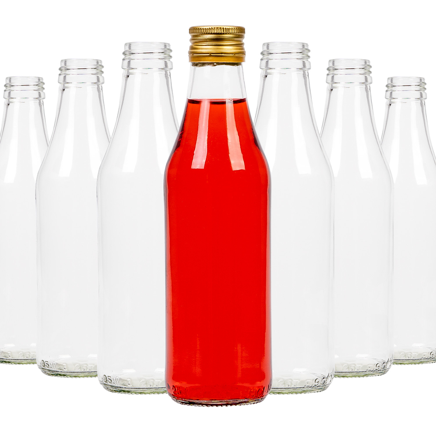 

100X Butelka Sok 250ML Na Sok Soki Wino Zakrętki